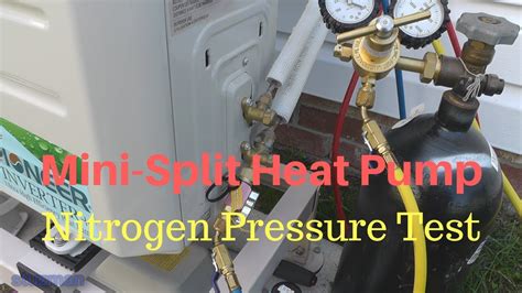 mini split pump pressure test